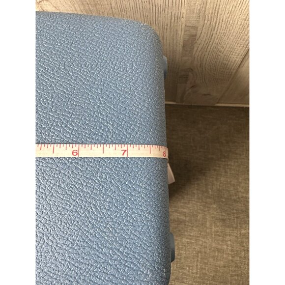 Vintage Samsonite Blue Makeup Train Case With Mirror and Tray Cosmetic Suitcase - Picture 15 of 15